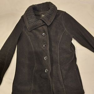 Women's Jacket Black Small with Sweater Collar